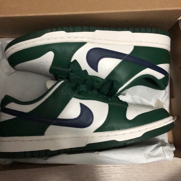 Nike Dunk low gorge green/midnight navy woman’s 7.5 - Picture 5 of 5